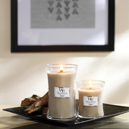 single wick design tuned for even burn in the hourglass shape