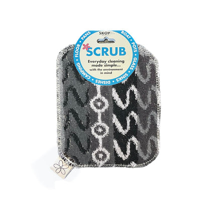 Skoy Scrub, 1-Piece Reusable, Non-Scratching Dish Scrubber for Kitchen and Household Cleaning, Planet-Friendly, Dishwasher Safe Soft Scrub, Monochromatic Colors