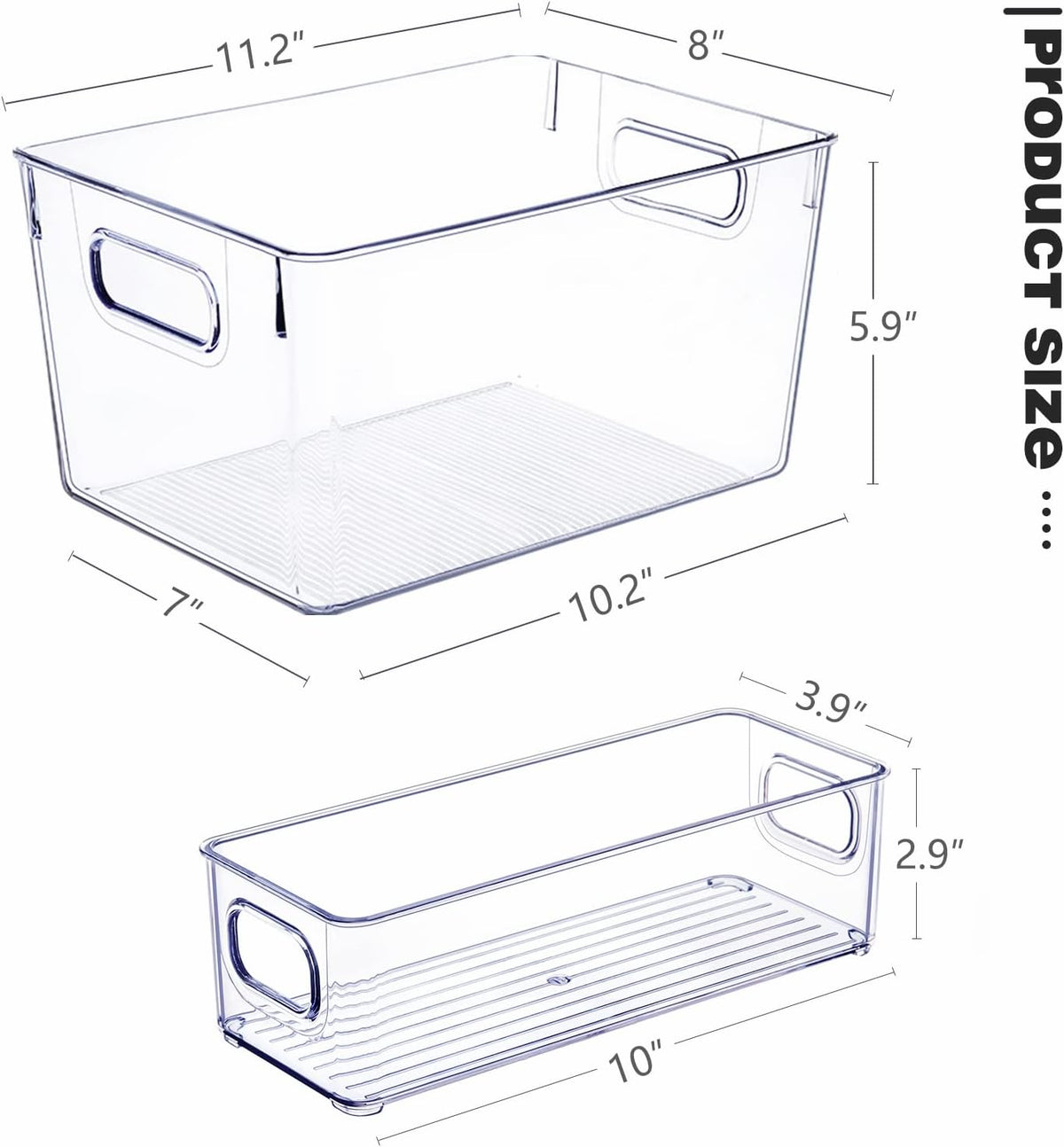 SKTEET Minimalist Storage Containers – 8-Piece Stackable Set for Capsule Pantry, Bathroom Vanity, and Effortless Home Organization