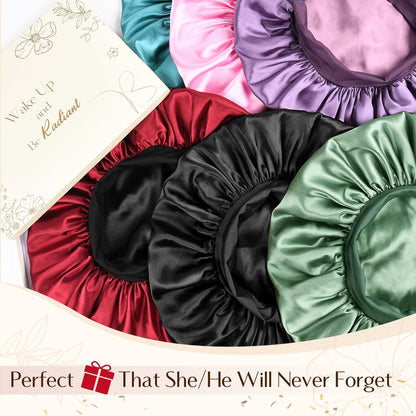 sleep-cap silhouette with elasticized band for secure fit