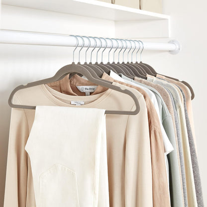 slim 0.24-inch profile for space-saving closet storage