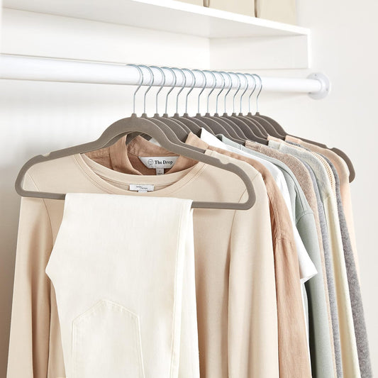 slim 0.24-inch profile for space-saving closet storage