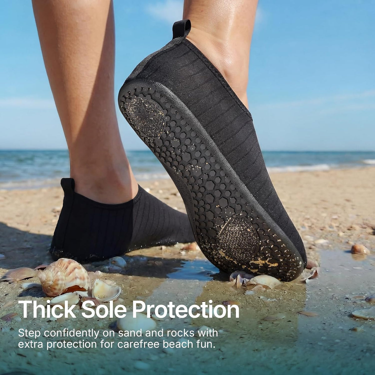slip-resistant outsole designed for wet traction