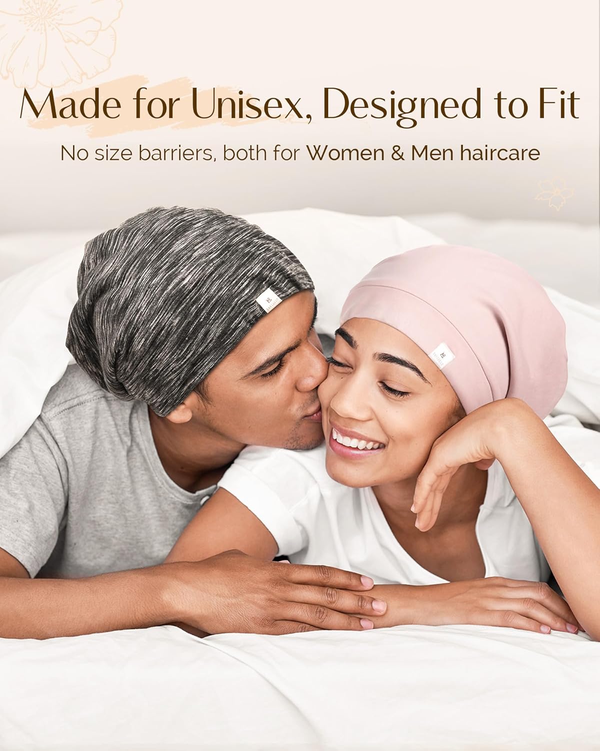 slouchy beanie silhouette suitable for sleep, sports, and casual wear