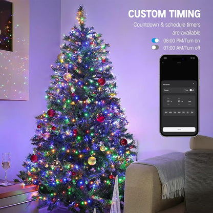 smart app control with scheduling, countdown timer, group management, and music sync