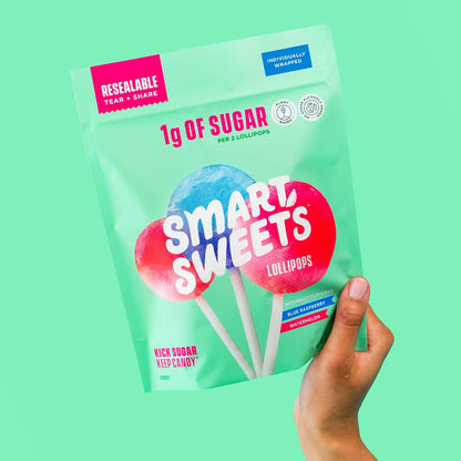SmartSweets Lollipops – Stevia-Sweetened Hard Candy for Low-Sugar Dieters