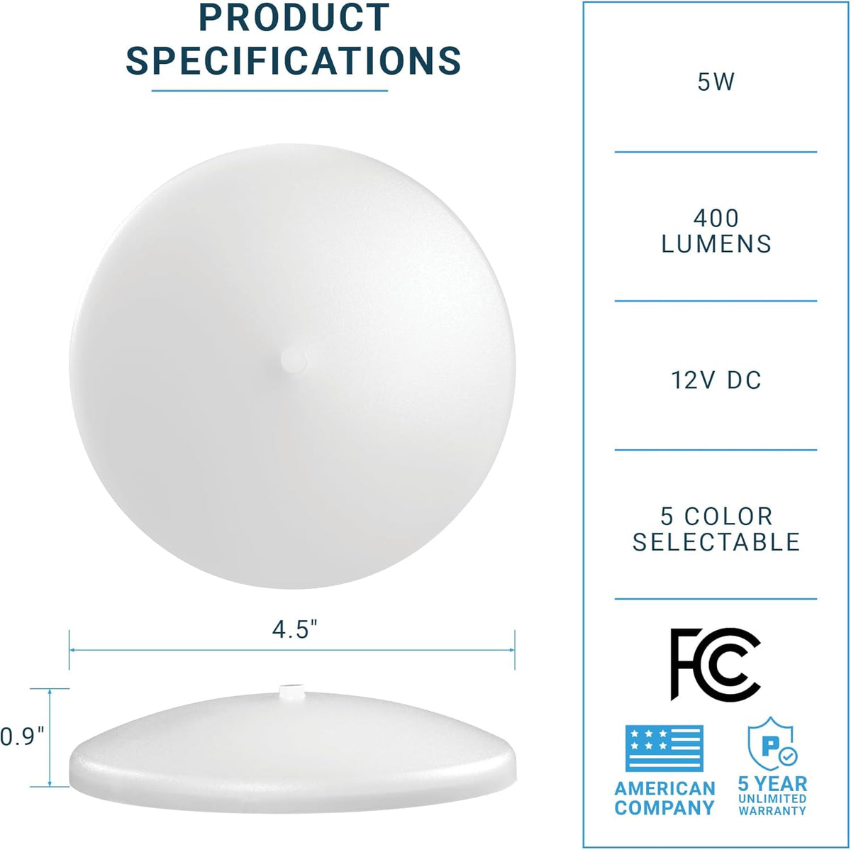 smooth dimming from 100% down to 10%