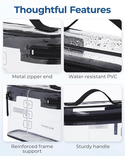 smooth-glide zipper with quick-access design