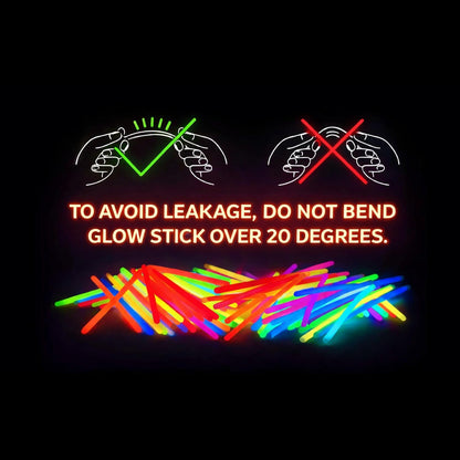 snap-and-shake activation with 10-14 hours of bright glow