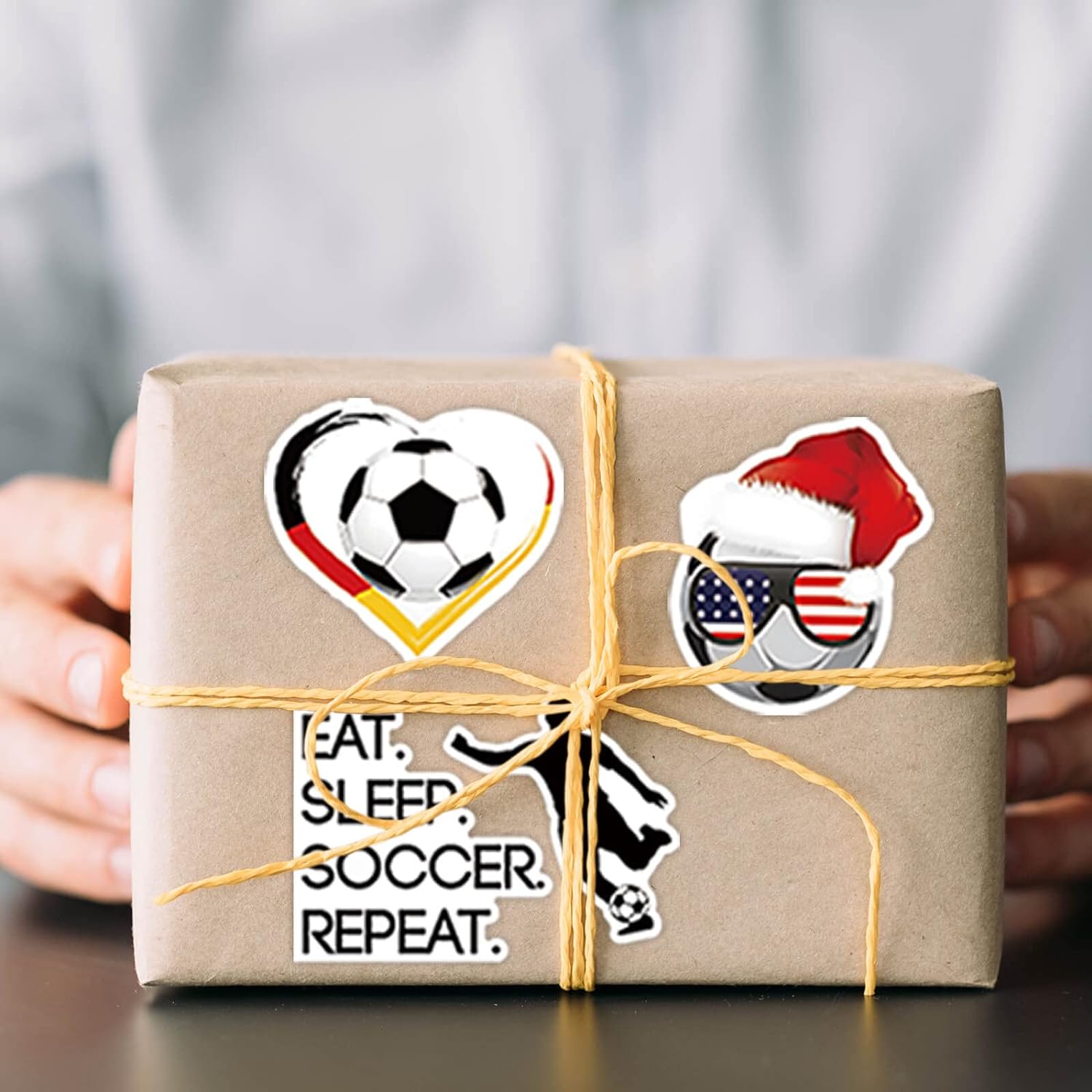 Soccer Stickers Gift Pack – 100 Vinyl Stickers for Teen Athletes, Team Goodie Bags, and Birthday Favors