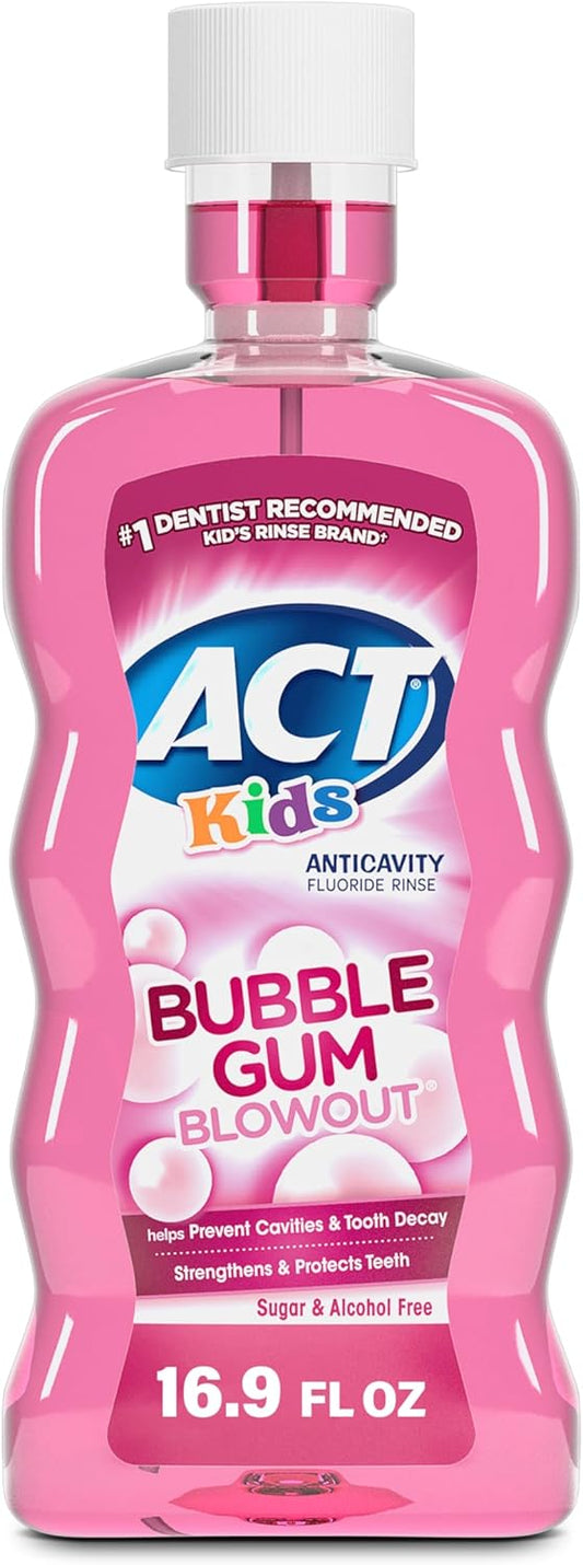 sodium fluoride formula at maximum over-the-counter rinse strength (0.05%)