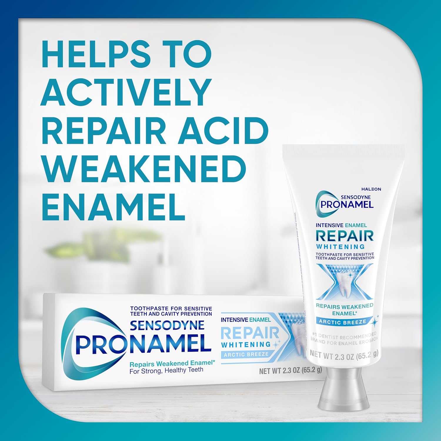 sodium fluoride formulation proven to strengthen and reharden weakened enamel
