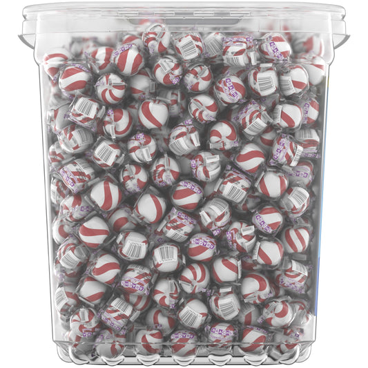 soft melt-away candy consistency with red-and-white twisted stripe design