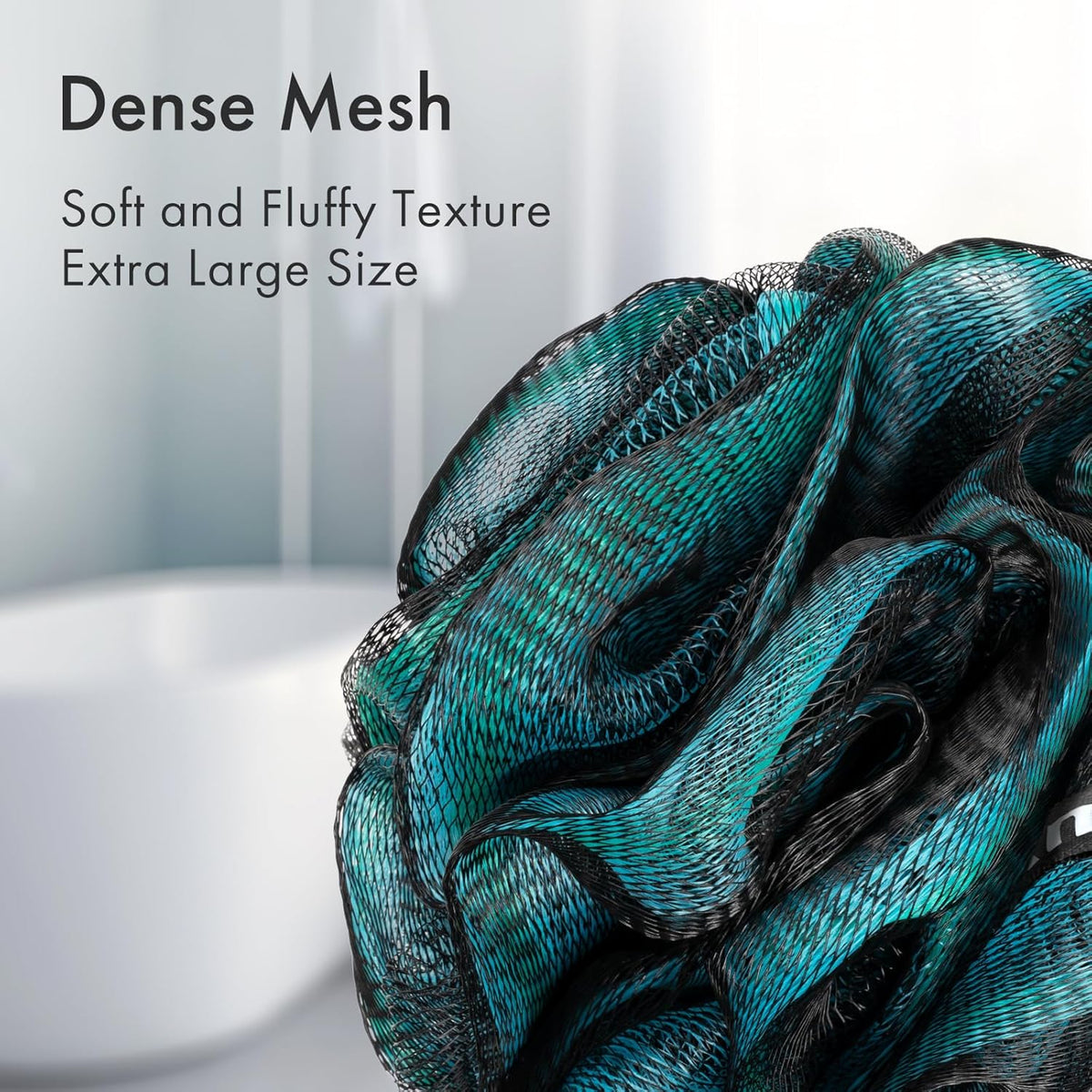 soft pe exfoliating material safe for daily body scrubbing