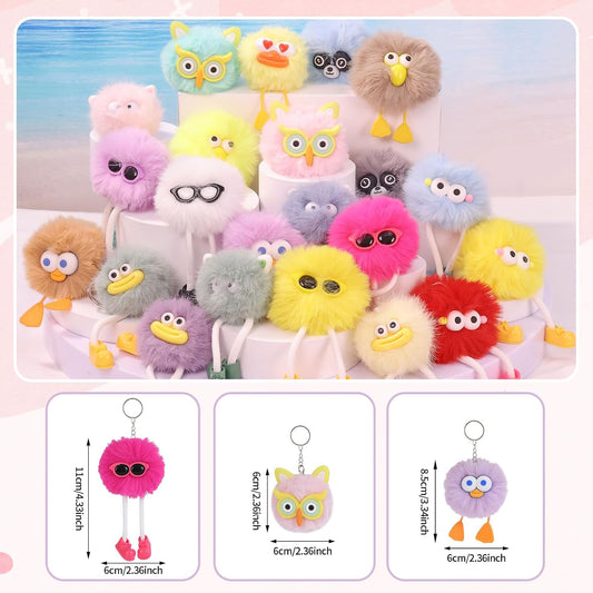 soft plush exterior with unique character designs including 'chickie' themed variant