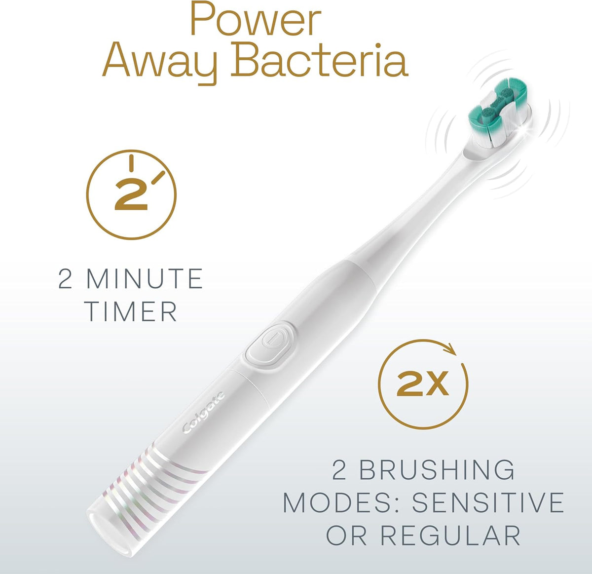 soft tapered floss-tip bristles designed to reach deeper along the gumline and between teeth