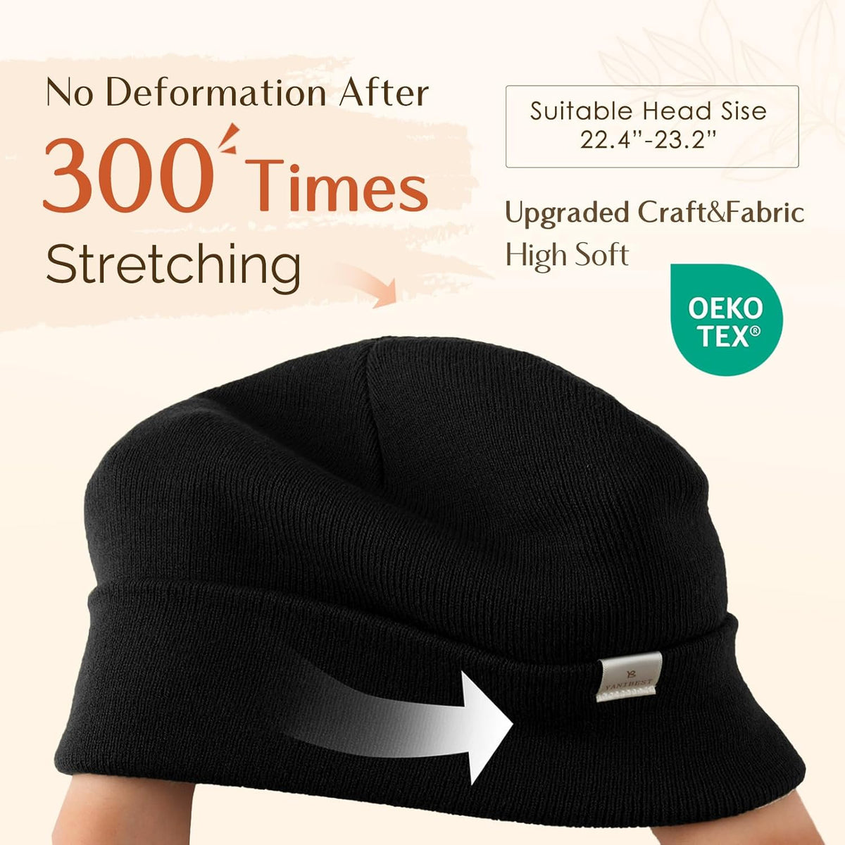 soft, warm knit exterior suited for fall, spring, and winter wear at 2.8 oz