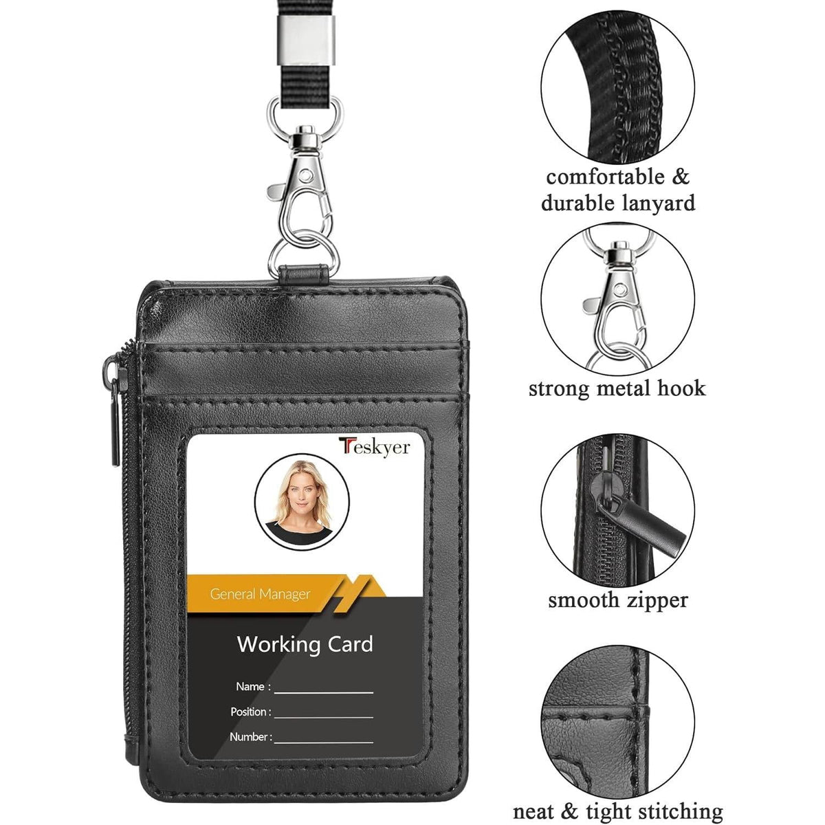 soft woven nylon lanyard with quick-release safety buckle