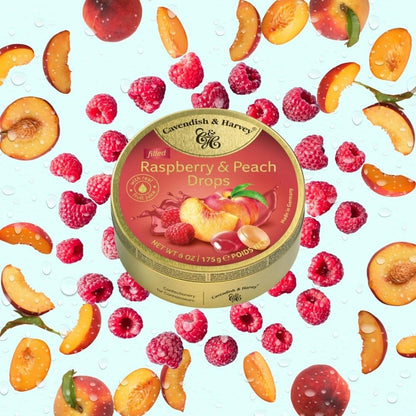 sour cherry pastilles crafted with real fruit juice and dusted with icing sugar
