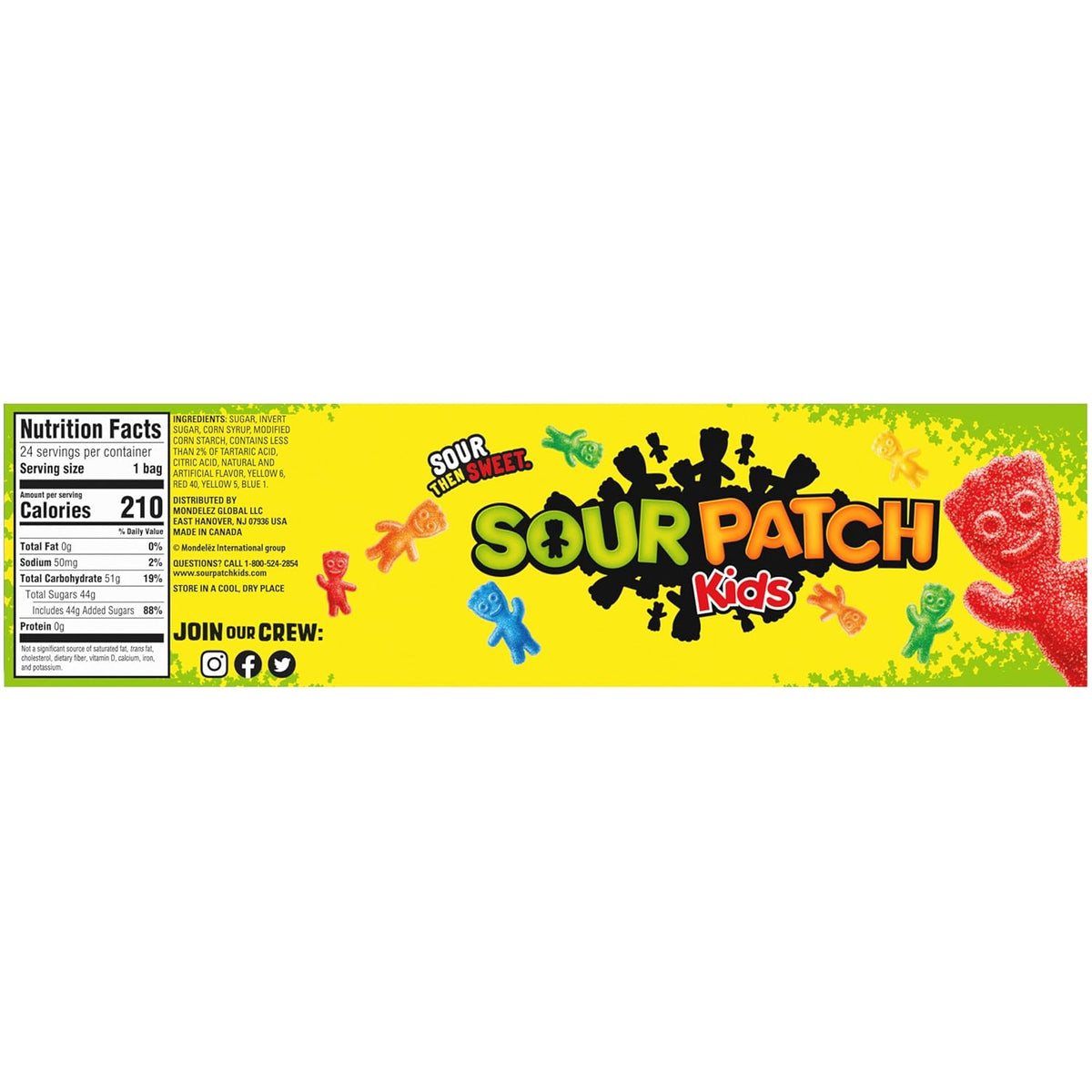 SOUR PATCH KIDS Assorted Gummy Candy 24-Pack – Affordable Holiday Gift Filler and Classroom Valentine Exchange