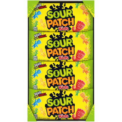 SOUR PATCH KIDS Assorted Gummy Candy 24-Pack – Affordable Holiday Gift Filler and Classroom Valentine Exchange