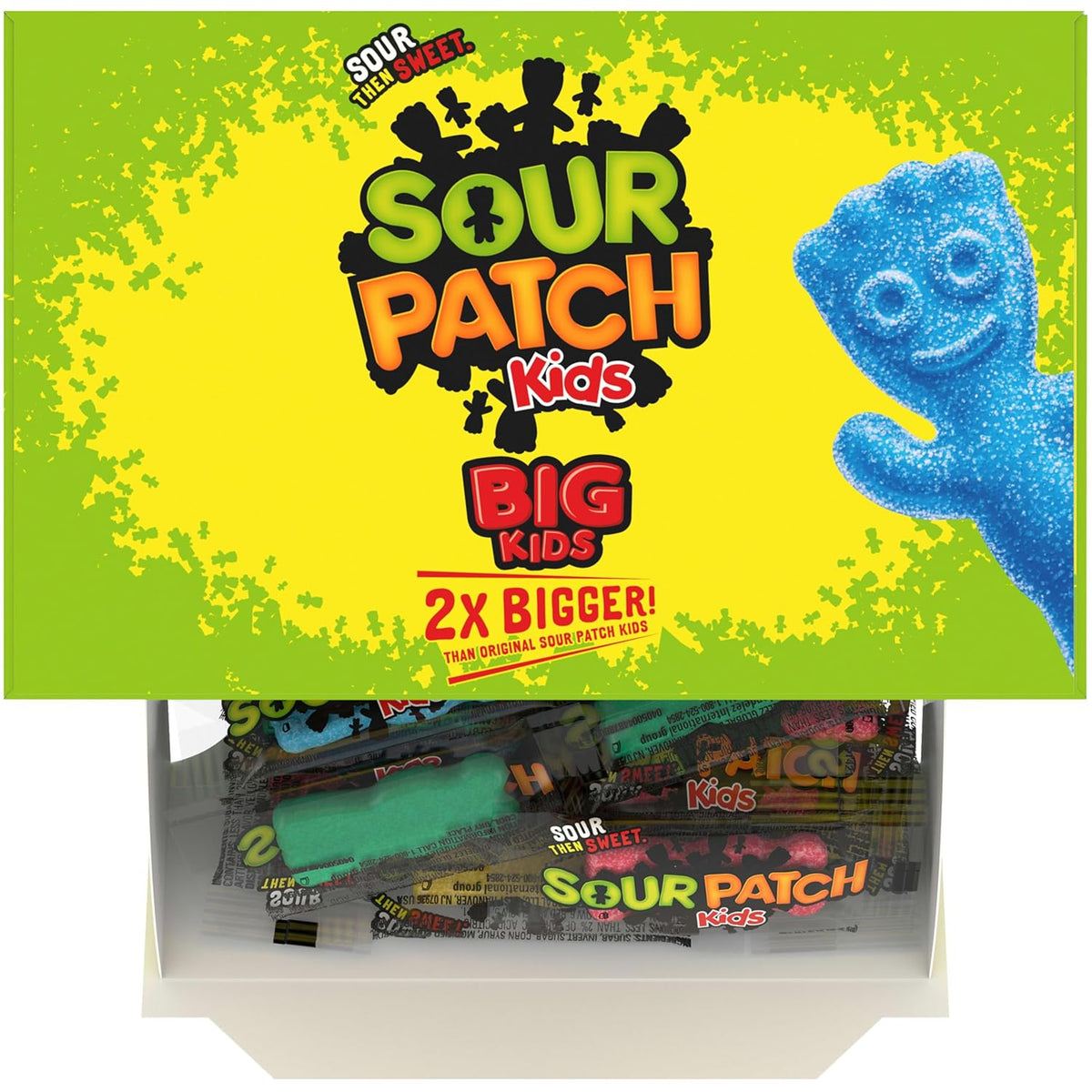 SOUR PATCH KIDS Big Kids Bulk Candy for Classroom Parties, Birthday Treats, and Playroom Snack Bowls, 240 Count