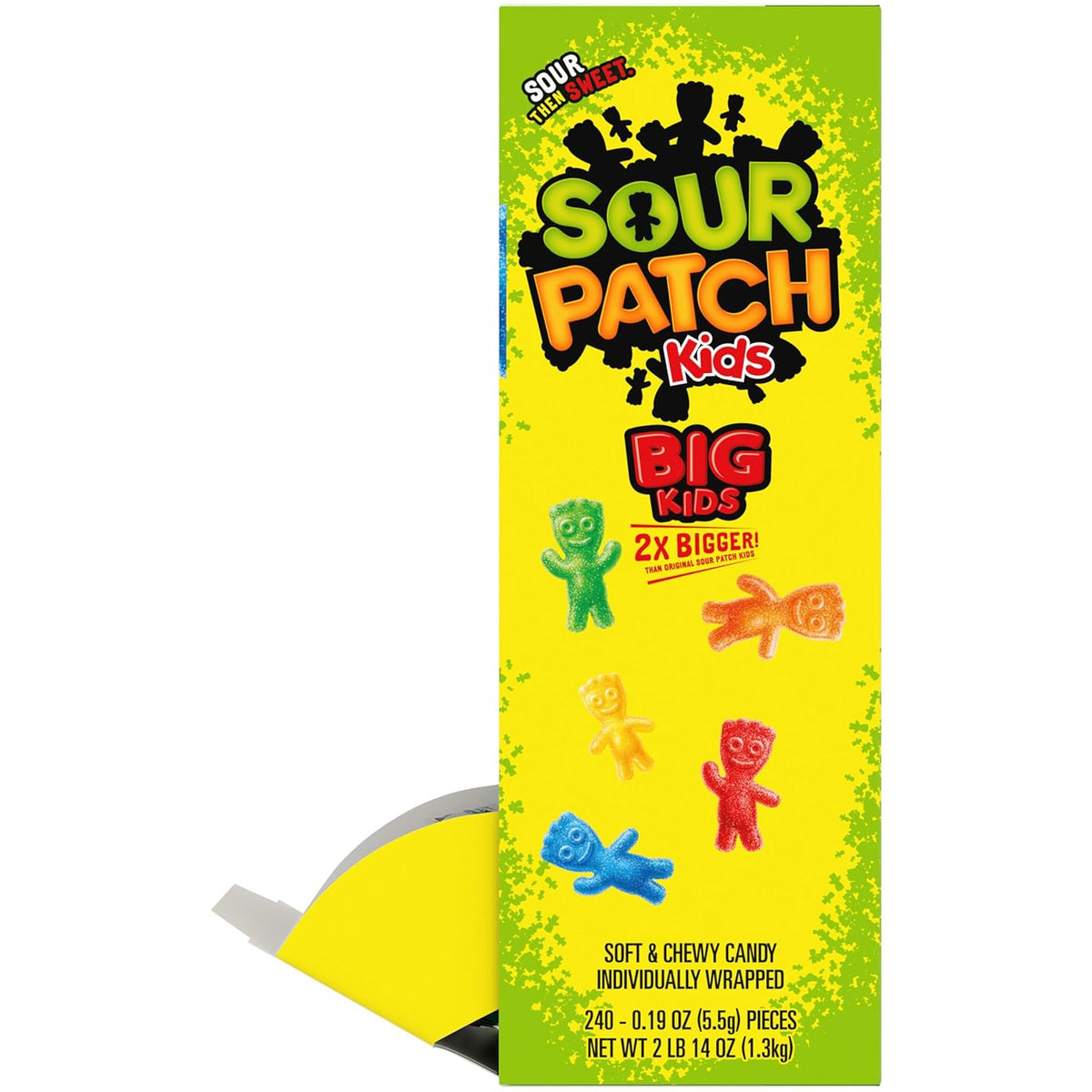 SOUR PATCH KIDS Big Kids Bulk Candy for Classroom Parties, Birthday Treats, and Playroom Snack Bowls, 240 Count