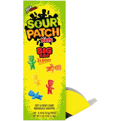 SOUR PATCH KIDS Big Kids Bulk Candy for Classroom Parties, Birthday Treats, and Playroom Snack Bowls, 240 Count