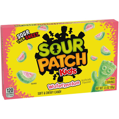 SOUR PATCH KIDS Original & SWEDISH FISH Candy Variety – Road Trip Snacks for Car Cup Holders and Travel Coolers, 15 Mini Theater Boxes