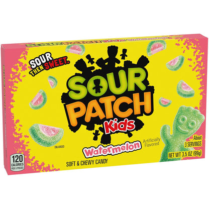 SOUR PATCH KIDS Original & SWEDISH FISH Candy Variety – Road Trip Snacks for Car Cup Holders and Travel Coolers, 15 Mini Theater Boxes