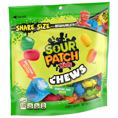 SOUR PATCH KIDS Soft Chews Candy – Individually Wrapped Goody Bag Fillers for Birthday Parties
