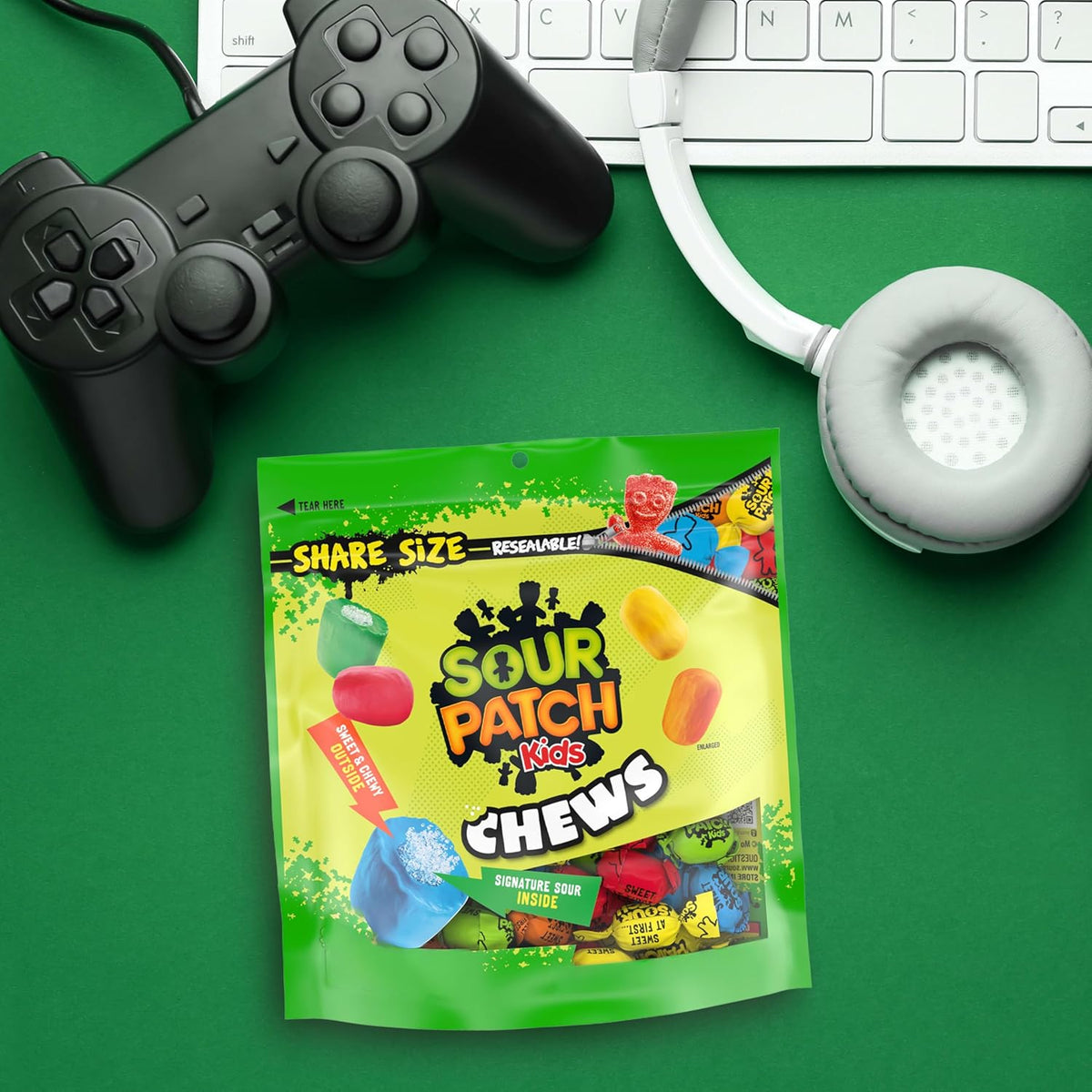 SOUR PATCH KIDS Soft Chews Candy – Individually Wrapped Goody Bag Fillers for Birthday Parties