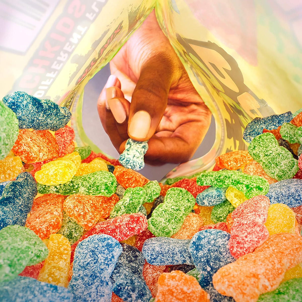 SOUR PATCH KIDS Sour Then Sweet Gummy Candy, 1.8 lb Bulk Pack for Classroom Parties and Kid's Snack Drawer