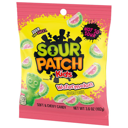 SOUR PATCH KIDS Watermelon Soft & Chewy Candy – Office Break Room Snack Refill for Shared Pantry Stations