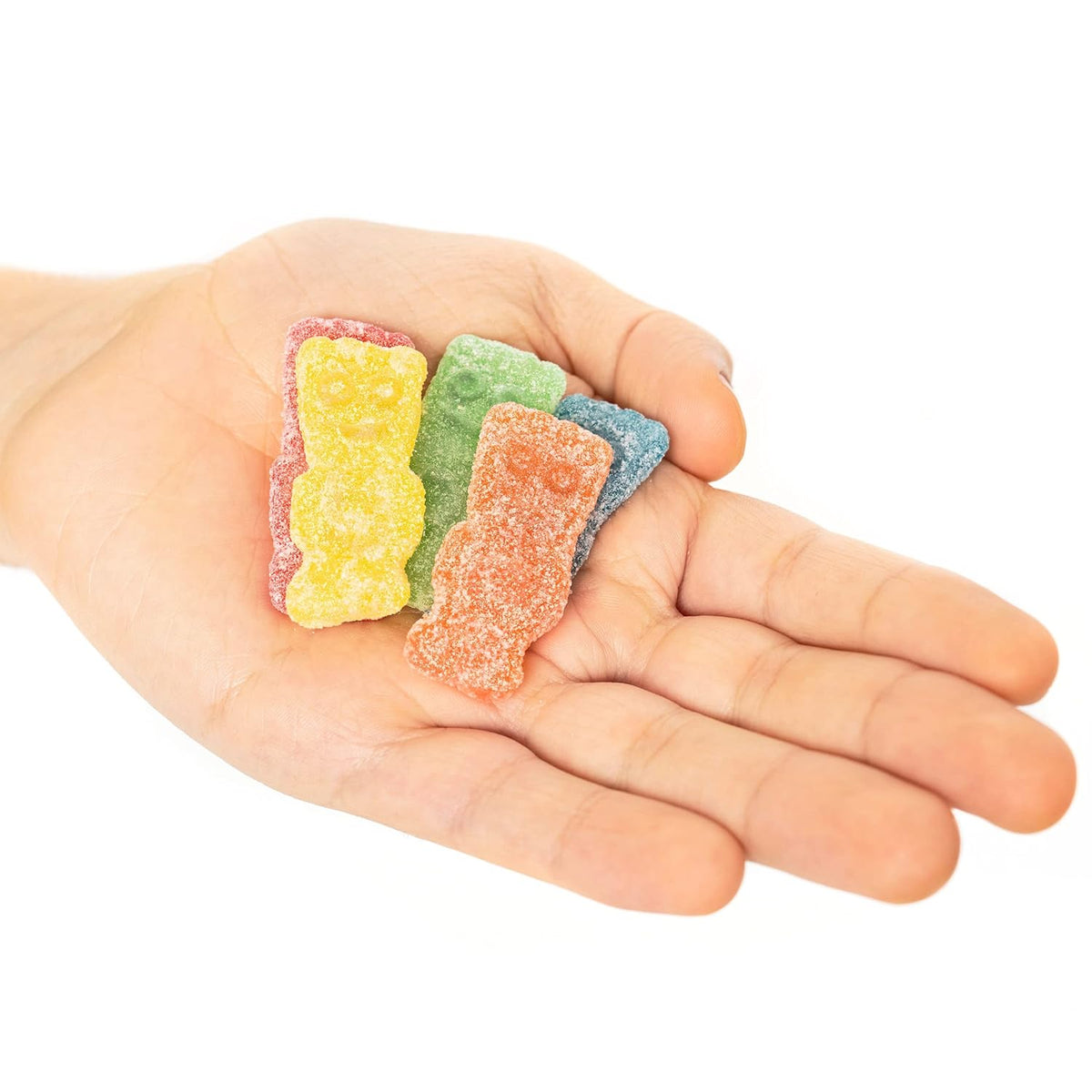 sour sugar coating transitioning to sweet chew
