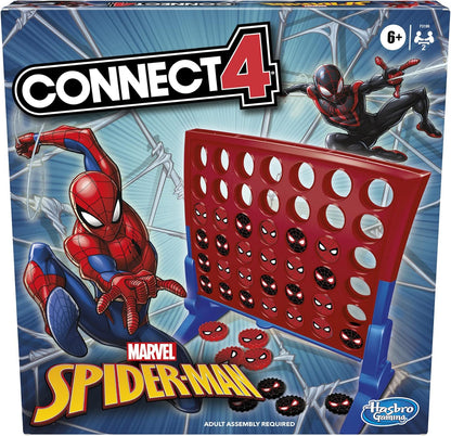 spider-man themed discs and character labels featuring peter parker and miles morales