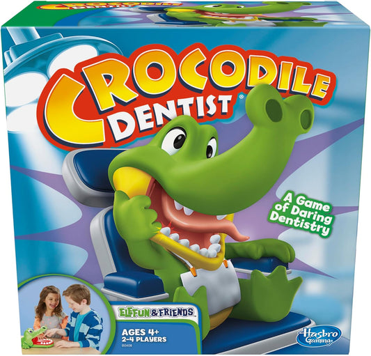 spring-loaded jock croc chomping mechanism triggered by the sore tooth