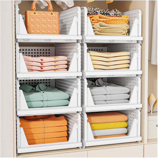 stackable design supporting 2-4 layers of vertical configuration