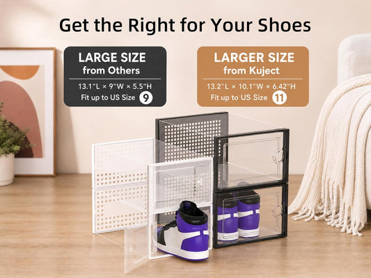 stackable modular design enabling custom shoe-wall configurations