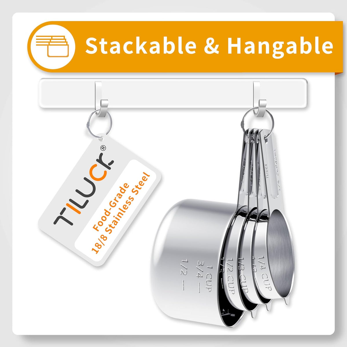 stackable nesting design for compact drawer storage