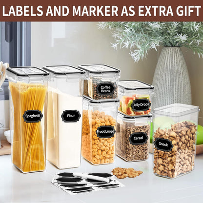 stackable, space-saving square shape available in black or grey
