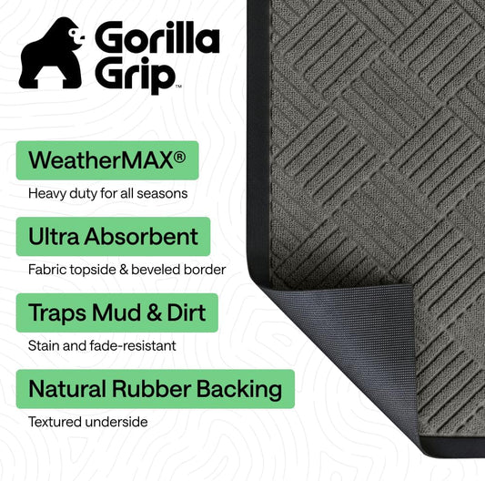 stain-, weather-, and fade-resistant topside rated for snow, rain, mud, and sand