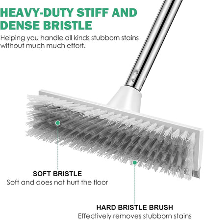 stainless steel adjustable handle extending from 26.5" to 51"