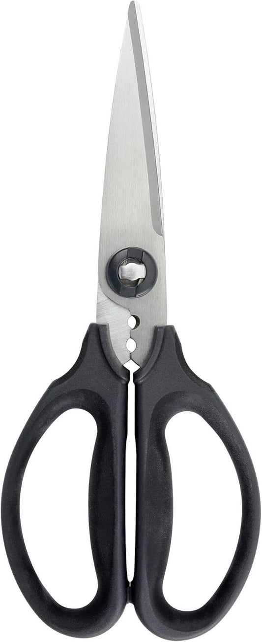 stainless steel multi-purpose blades that cut cardboard, twine, meat, and vegetables