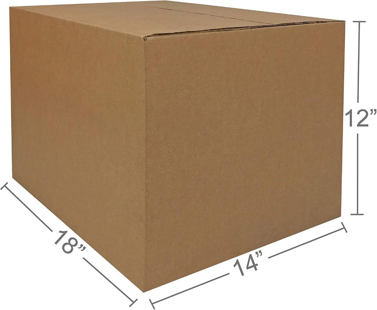 standard medium dimensions of 18"l x 14"w x 12"h that stack efficiently in trucks and closets
