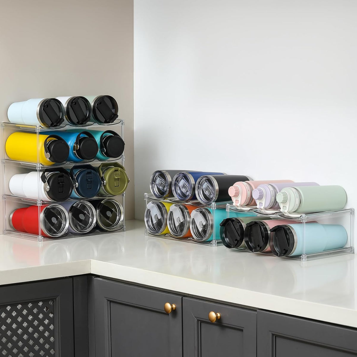 STANLEYISH Stackable Tumbler Organizer – Thoughtful Housewarming Gift for Her, Perfect for Stanley Cup Collectors and Home Chefs