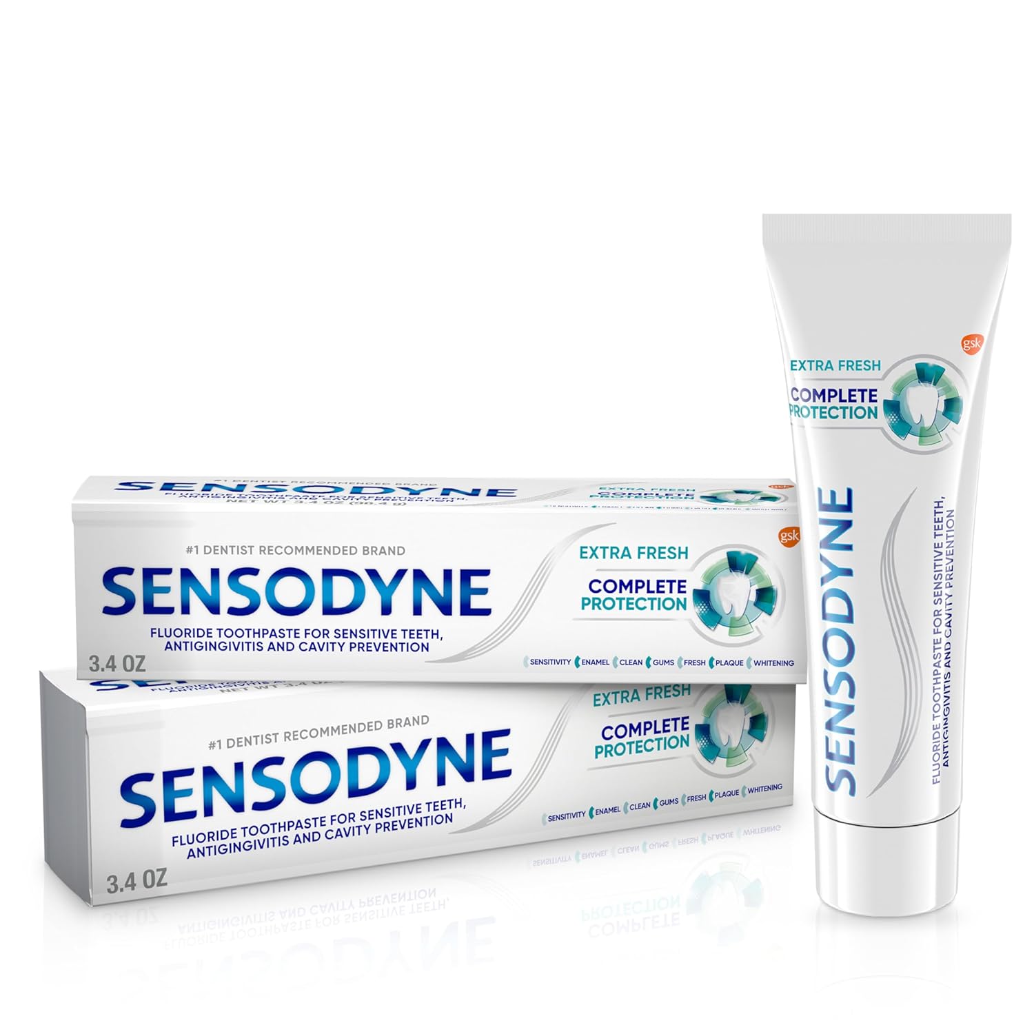 stannous fluoride active ingredient for sensitivity blocking, antibacterial gum protection, and enamel remineralization