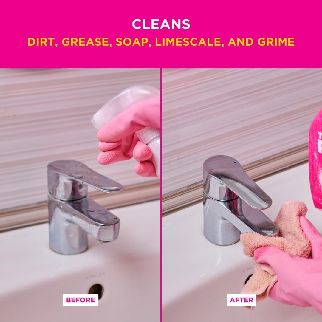Stardrops Pink Stuff Miracle Bathroom Foam Cleaner 750ml – Housewarming Gift for Her, Streak-Free Limescale Remover