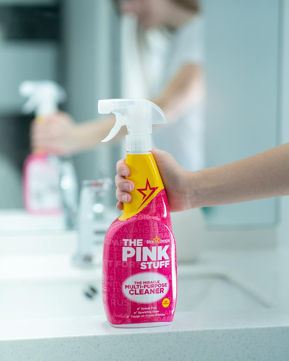Stardrops Pink Stuff Streak-Free Multi-Purpose Spray 750ml Triple Pack – Holiday Gift for the Clean Freak