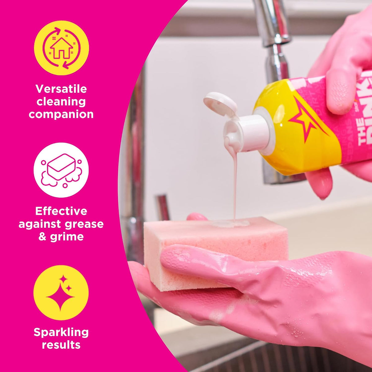 Stardrops The Pink Stuff Miracle Cleaning Bundle – Quick Reset Cleaning Kit for Home Office and Study Spaces